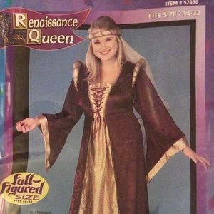 Renaissance Queen Plus Sz 14-22 Halloween Costume